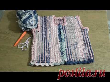 Zincir İşi Tekniği ile Yelek Yapımı & Crochet baby