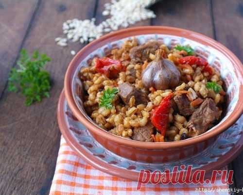 Как приготовить вкусный "плов" из перловки!