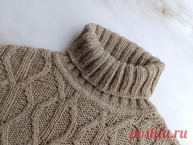 Базовый свитер с узором от Shein. Описание процесса. | Людмила Пряжевская творчество на спицах | Дзен