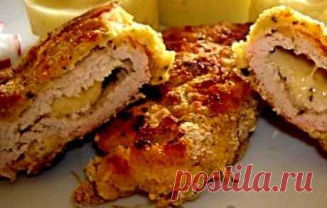 Индюшатина. Индюшиные шницели, фаршированные сыром | Вкусный рецепт