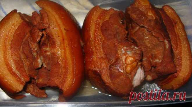 Грудинка в луковой шелухе, намного вкуснее покупной колбасы