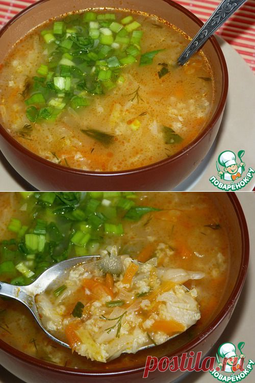 Овощной суп с пшенной крупой - кулинарный рецепт