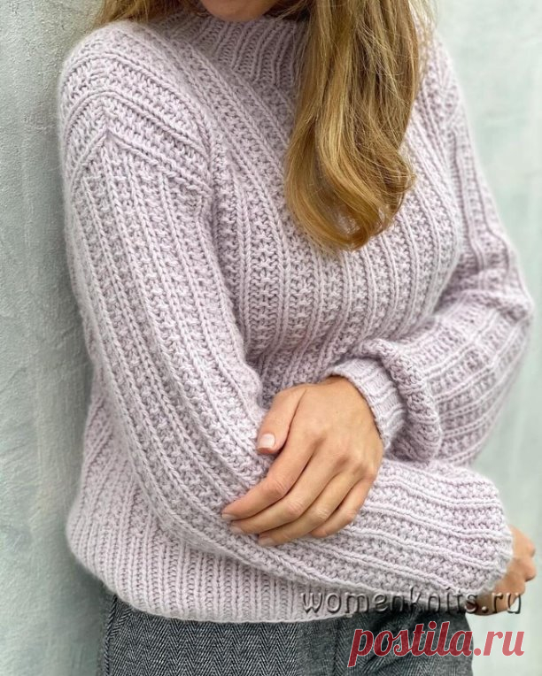 Свитер GENEVA спицами
Описание: http://womanknits.ru/vyazanie-dlya-zhenshchin/pulovery-svitera/sviter-geneva-spicami