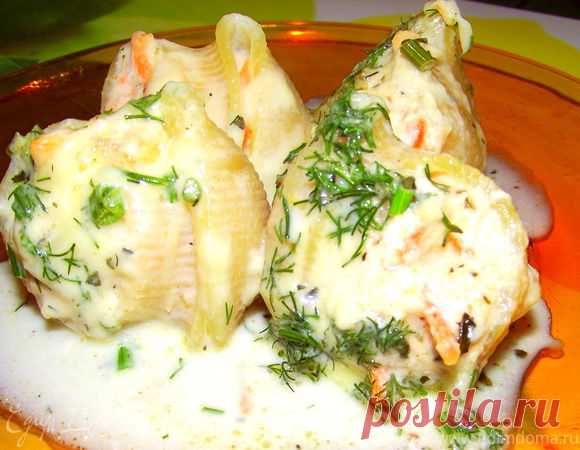 Лумакони с соусом 