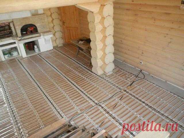 Теплые полы в бане: как своими руками сделать водяной и электрический теплый пол в бане, инструкция, видео