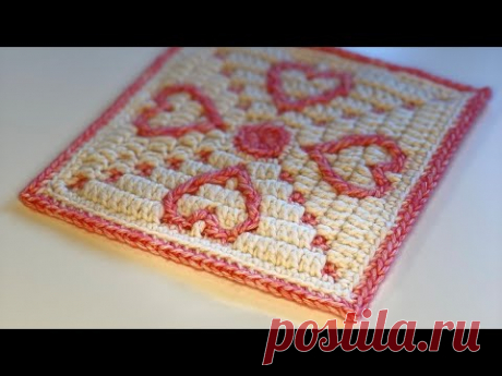 HOPE motif - Mosaic Crochet Tutorial