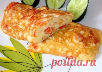 Яичный рулет🍳 Автор рецепта Svt Novob - Cookpad