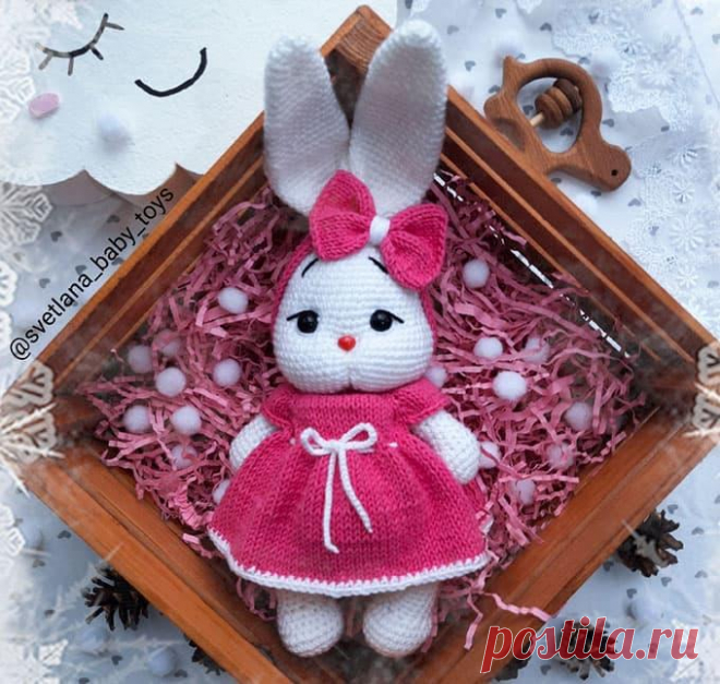 Платье для игрушки крючком. Амигуруми схемы и описания. Автор: Светлана Кузьменко | IRINELY.ART