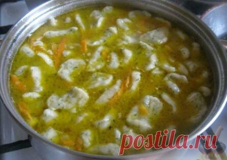Суп с чесночными галушками. Станет любимым первым блюдом!