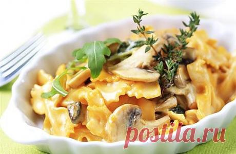 Паста с грибами - пошаговый рецепт с фото