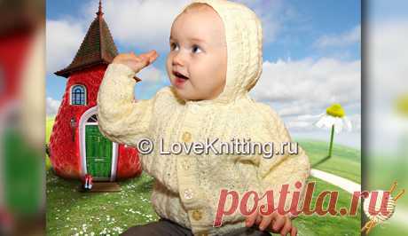 Жакет с капюшоном | Loveknitting.ru
