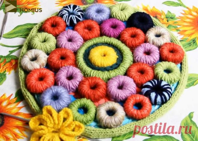 👩 Как связать коврик из пряжи: пошаговая инструкция