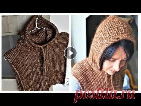 МАНИШКА-КАПЮШОН СПИЦАМИ.СТИЛЬНЫЙ  ГОЛОВНОЙ УБОР. капюшон-капор спицами. вязаная мода стильные идеи МАНИШКА-КАПЮШОН СПИЦАМИ.СТИЛЬНЫЙ ЗИМНИЙ ГОЛОВНОЙ УБОР. Для заказа пряжи в Украине обращайтесь по тел.+380965332559(Viber,WhatsApp) почта elena220873di...