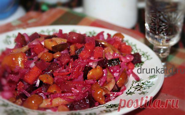 Винегрет с опятами