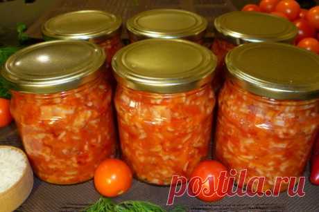 Салат завтрак туриста с рисом на зиму – рецепт с фото