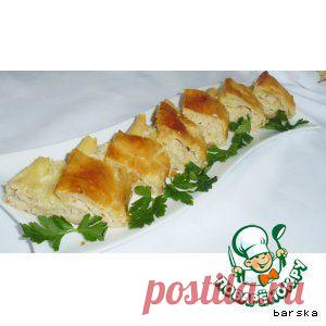 "Нежность" - рулет из слоeного теста с очень нежной оригинальной начинкой - кулинарный рецепт