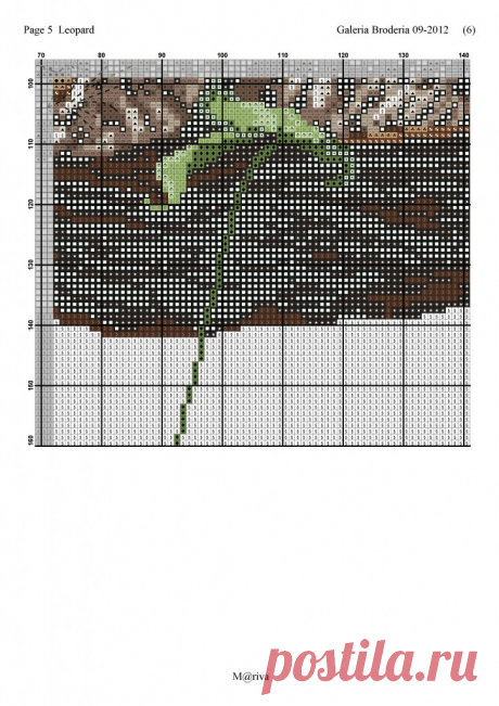 Схема для вышивки леопарда. Схемы для вышивки диких животных | Домоводство для всей семьи.