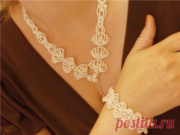 Колье из элементов. 
#колье@magiya_bisera