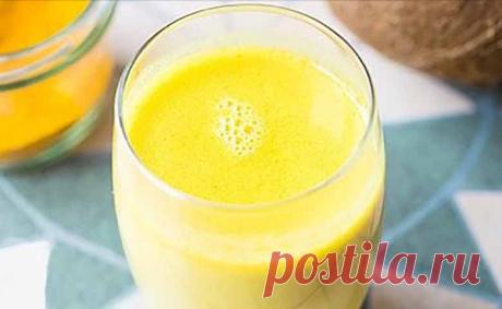 Выпейте эту смесь из имбиря и куркумы перед сном, чтобы очистить свою печень во время сна, и вы больше никогда не будете просыпаться уставшим! Чудо-средство! Золотое молоко — это сочетание кокосового молока, кокосового масла и различных трав и специй. Оно разогревается и превращается во вкусный и