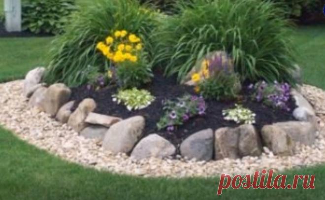 оформление клумбы