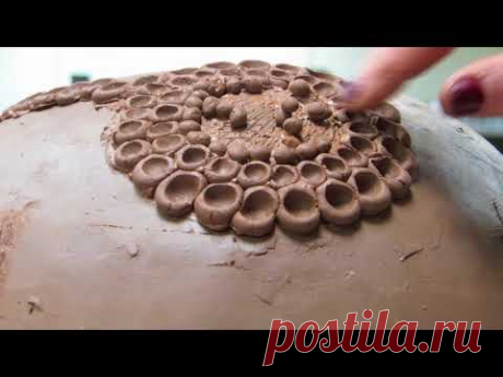 POTTERY BY BARBARA SYLVANE PRESENTS THE MAKING OF MY SIGNATURE PIECE OF POTTERY