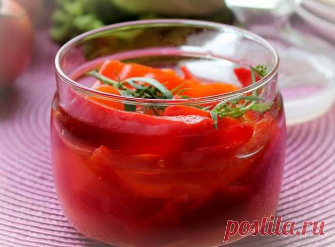 Закусочный перец в маринаде (заготовки)