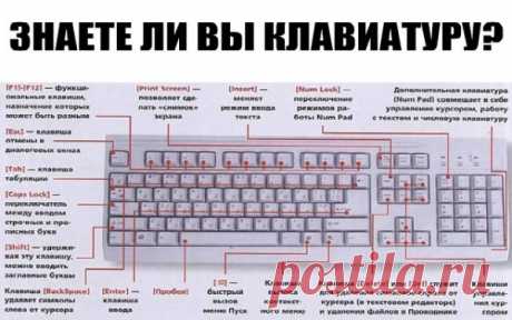 ЗНАЕТЕ ЛИ ВЫ КЛАВИАТУРУ НА СВОЁМ КОМПЬЮТЕРЕ?