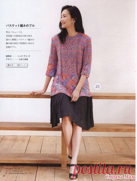 . Комбинированная туника в технике энтерлак - Вязание - Страна Мам