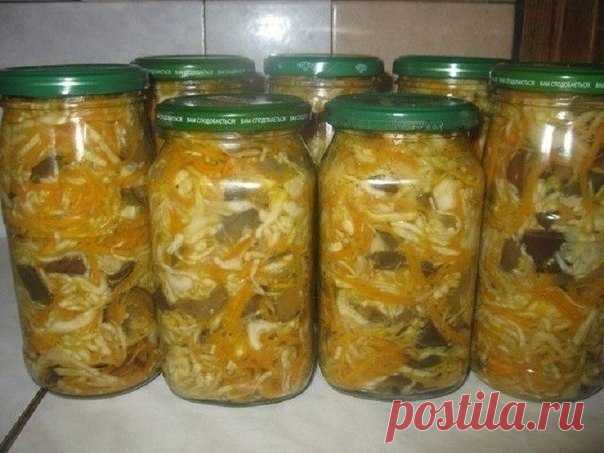 Рецепты вкусной капусты 

1) Капустный салат на зиму 