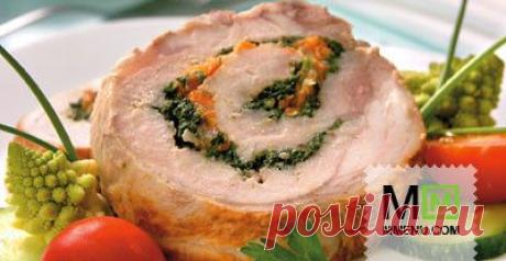 Рулет из свинины с овощами - кулинарный рецепт. Миллион Меню