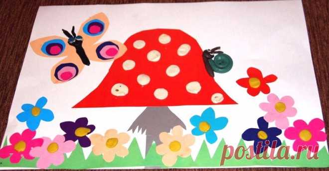 Аппликации с малышами от 1,5-2 лет | Мечтательная кошка | Яндекс Дзен