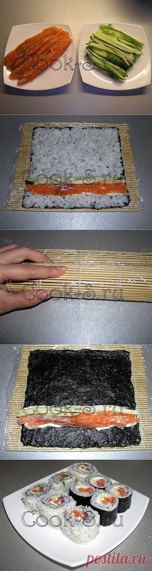 Роллы в домашних условиях - Пошаговый рецепт с фото | Блюда из рыбы и морепродуктов