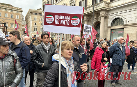 По всей Италии прошли манифестации против направления оружия Киеву. Самые многочисленные акции прошли в Генуе и Милане