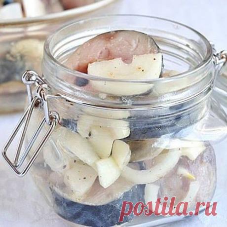 Скумбрия, маринованная по-домашнему - один сплошной восторг!