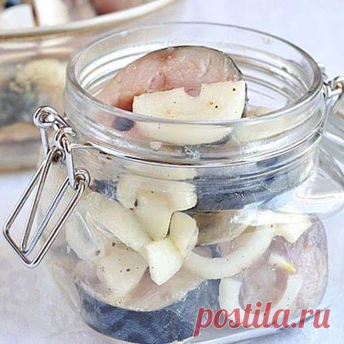 Скумбрия, маринованная по-домашнему - один сплошной восторг!