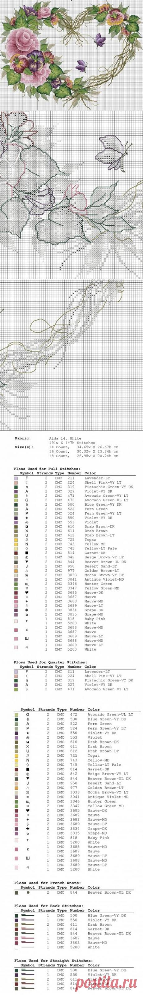 Венок / Вышивка крестиком / PassionForum - мастер-классы по рукоделию