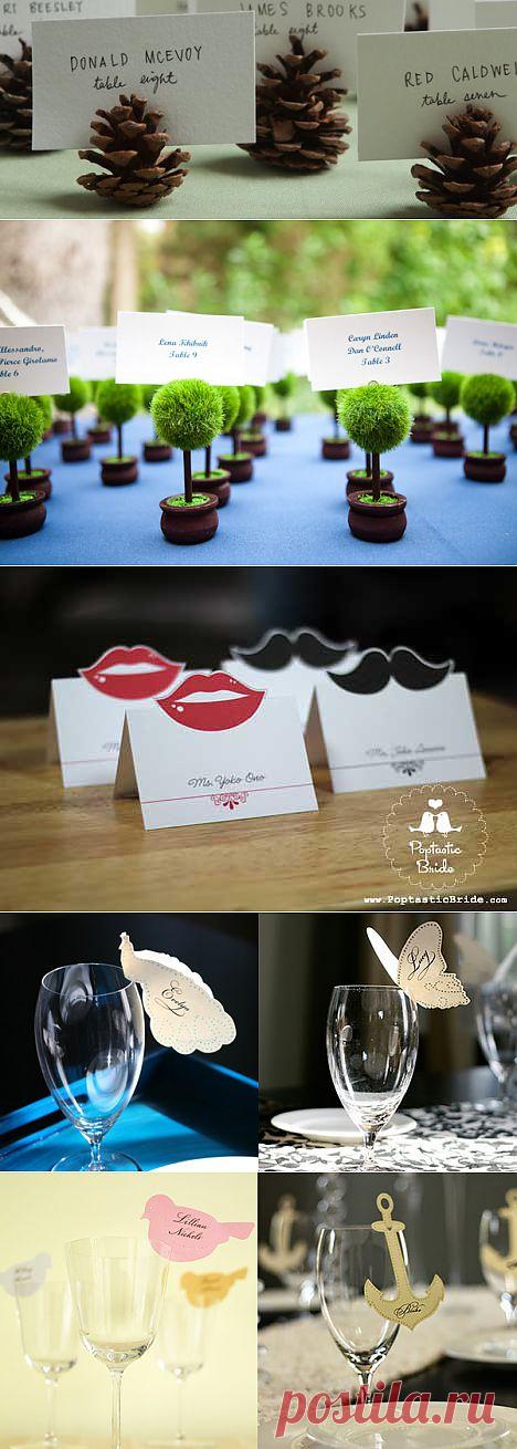 Креативные карточки для рассадки гостей | DiscoverWedding.ru
