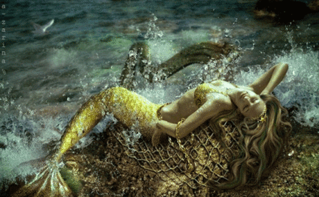 Русалка - анимационные картинки и gif открытки