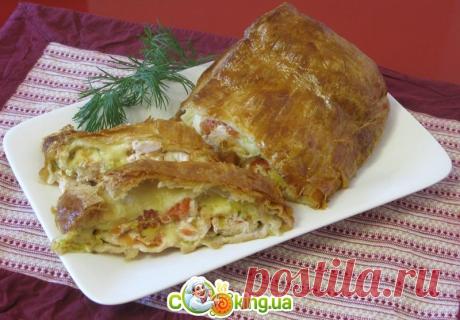 Вертута с пармезаном, курицей и томатами фото рецепт - Cooking.ua