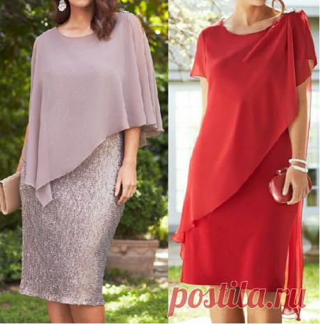 Vestido de Festa curto com sobreposição | DIY - molde, corte e costura - Marlene Mukai
