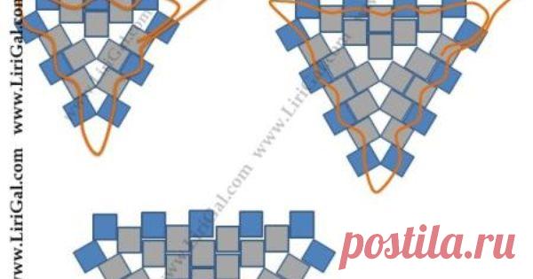 Схемы украшений.Треугольная Мозаика.Мастер класс.Бисероплетение.