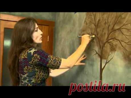 How to Paint a Fresco Mural with Stencil Kit by Cutting Edge Stencils. DIY decor ideas.