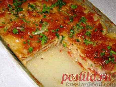 Картофельный гратен с овощами - получается нереально вкусно!