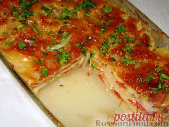 Картофельный гратен с овощами - получается нереально вкусно!