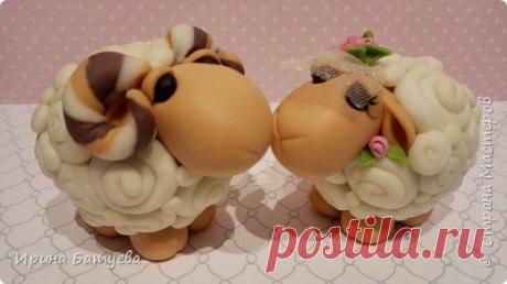 Влюбленные овечки — символ 2015 года. Мастер-класс - Сам себе волшебник