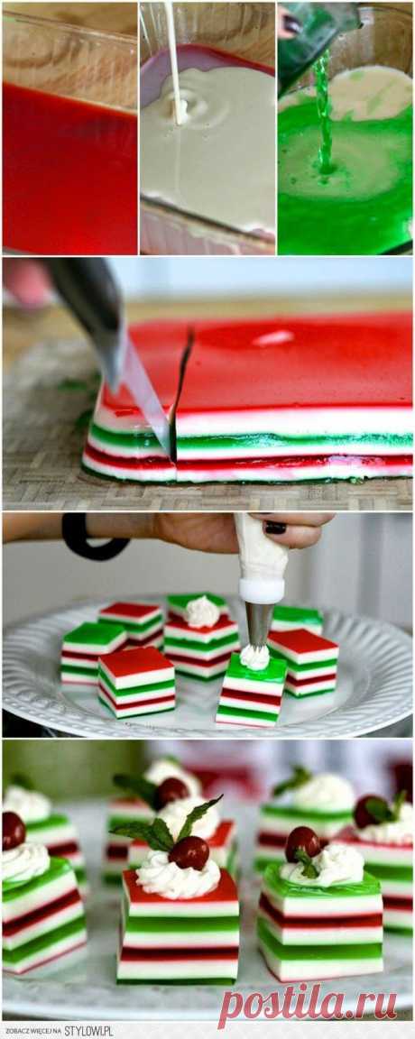 слоеное желе