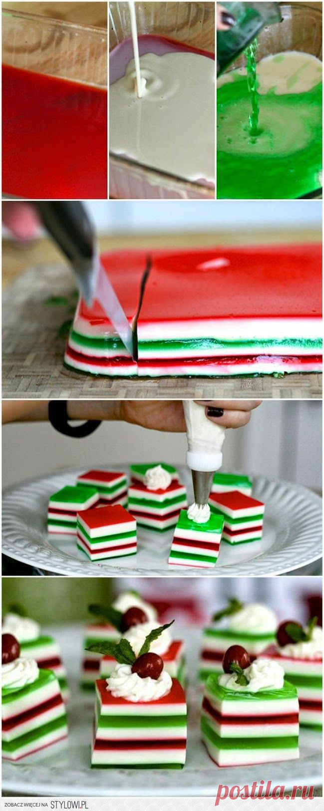 слоеное желе
