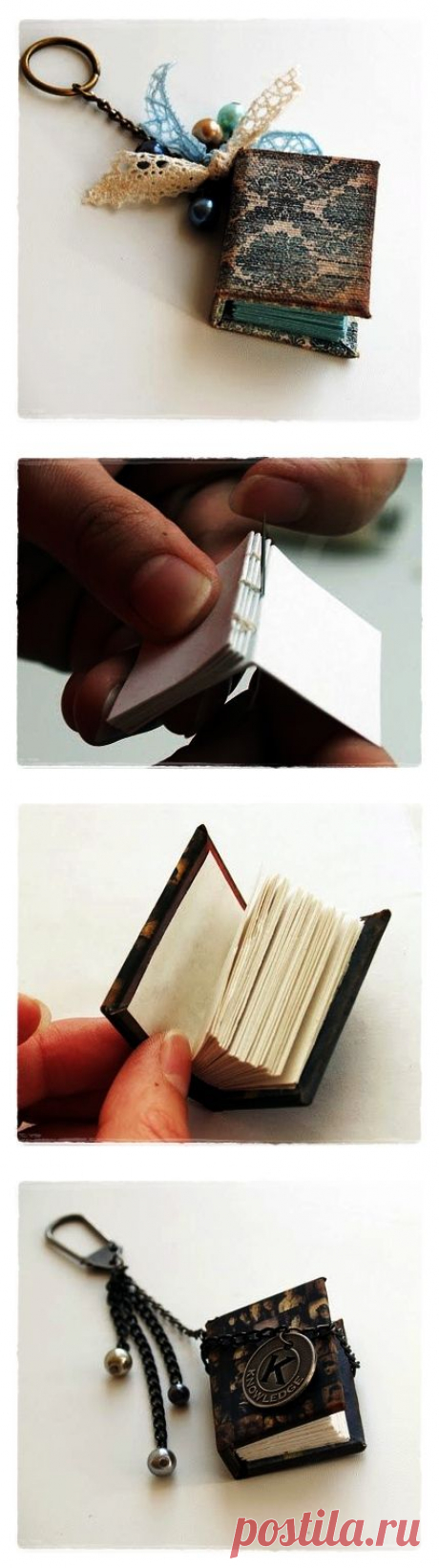 Скрапбукинг: делаем брелок-книжечку
