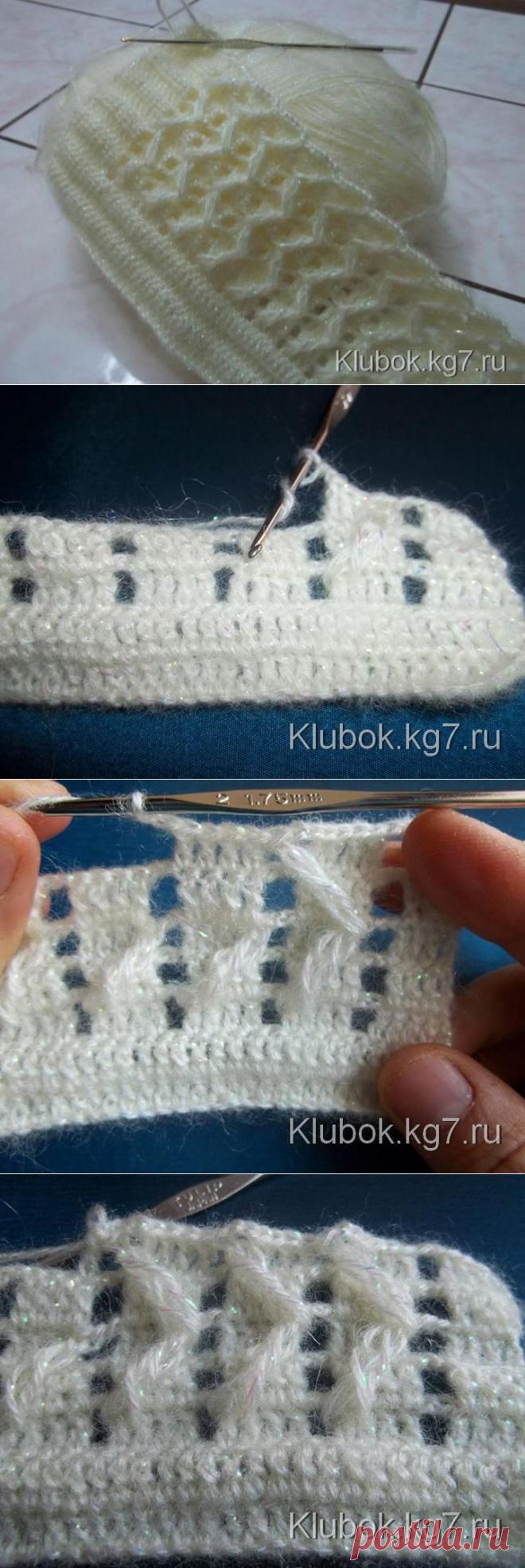 ИНТЕРЕСНЫЙ УЗОР КРЮЧКОМ | Клубок