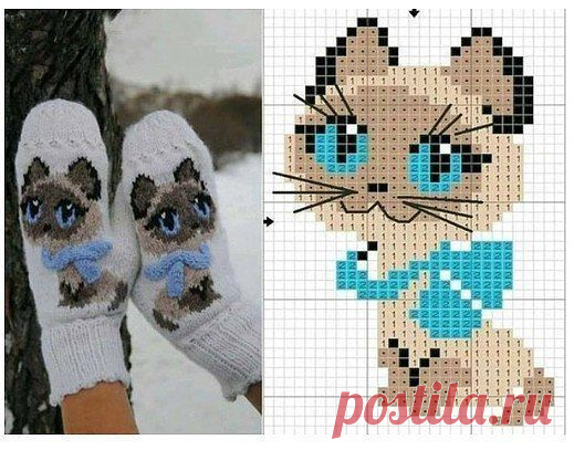 Интересный узор для детских варежек Конкурс 